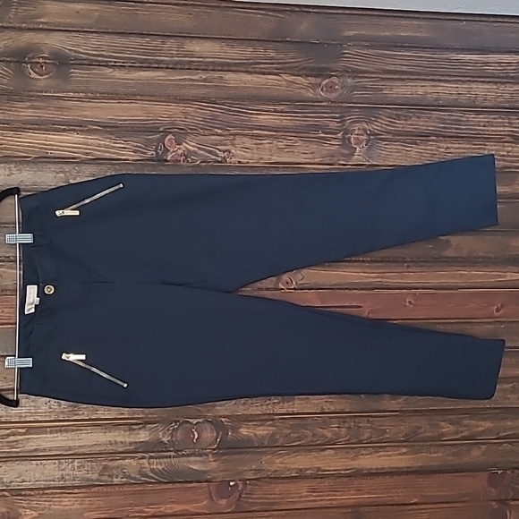 Michael by Michael Kors Navy Ankle Pants - Size 8 - Picture 1 of 3